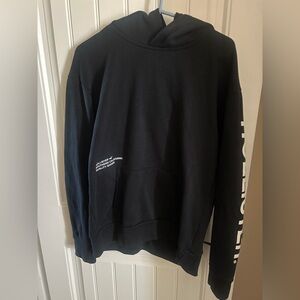Hollister black Hoodie with White Graphics
